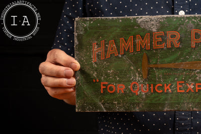 Antique Hammer Photographic Plates TOC Sign