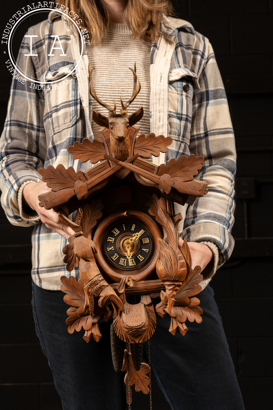 Vintage Black Forest 8-Day Cuckoo Clock – Industrial Artifacts