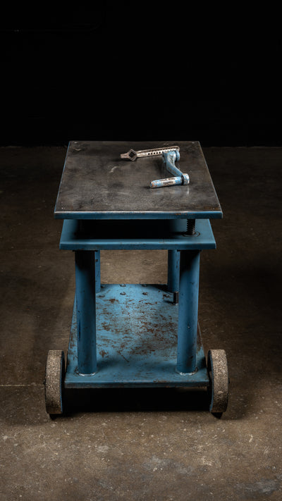 Antique Industrial Crank Table