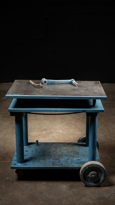 Antique Industrial Crank Table