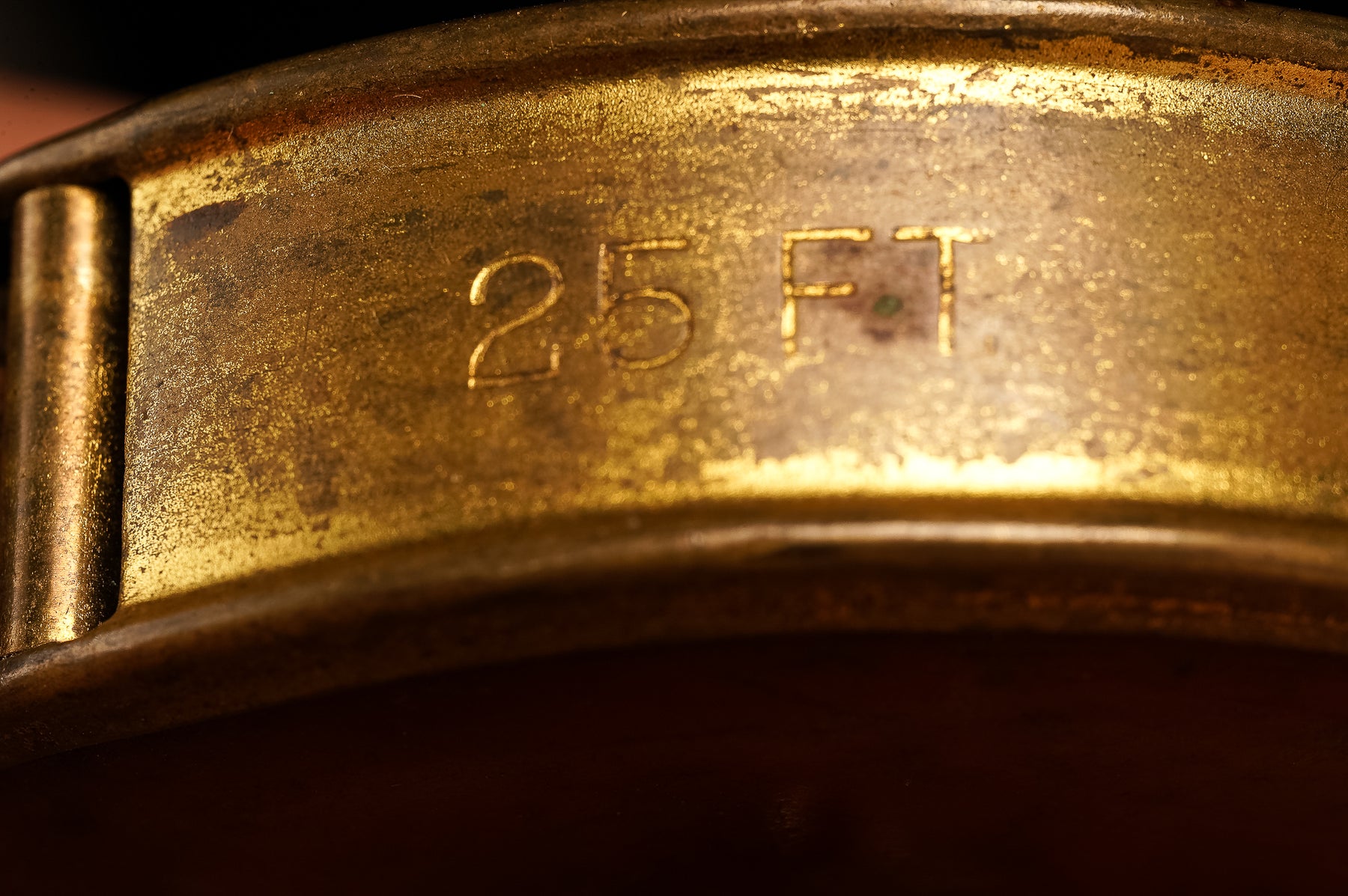 Vintage Lufkin Red Enamel 25' Cloth Tape Measure Industrial Artifacts