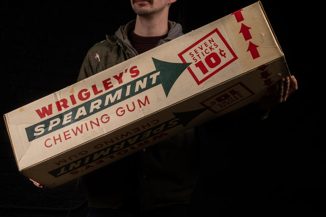 Large Vintage Wrigley's Spearmint Chewing Gum Store Display