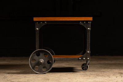 Contemporary Industrial Style Steel Side Table