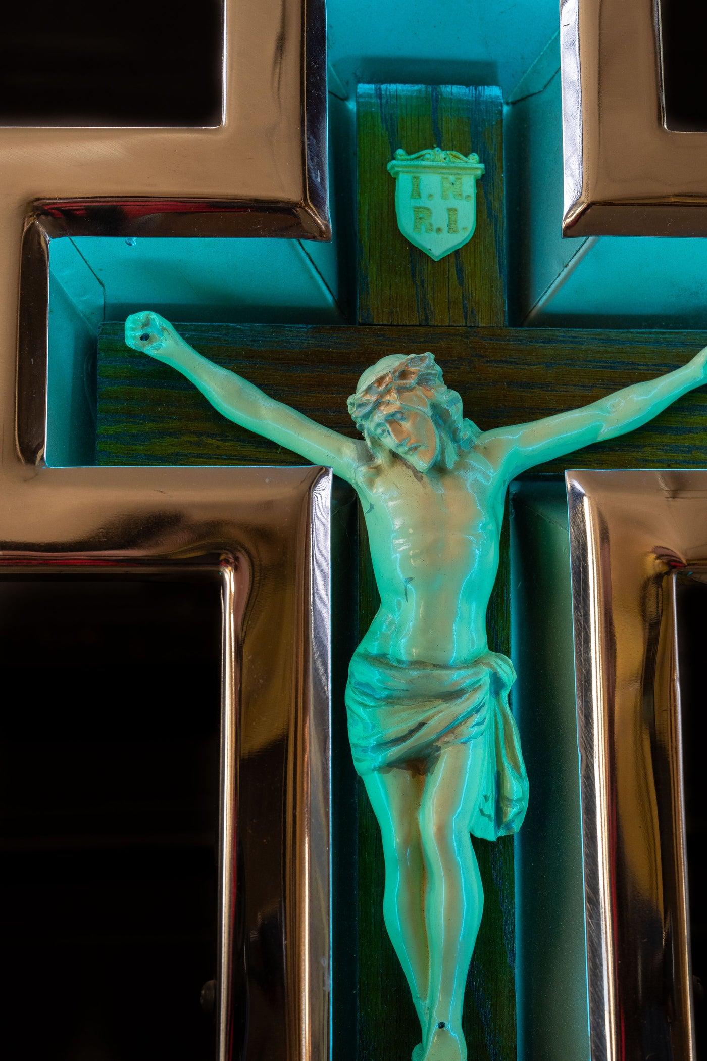 Vintage Neon Standing Crucifix