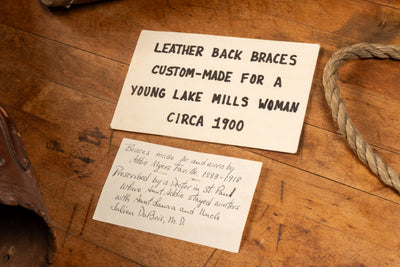 Set of Two Late 19th Century Leather Back Corsets