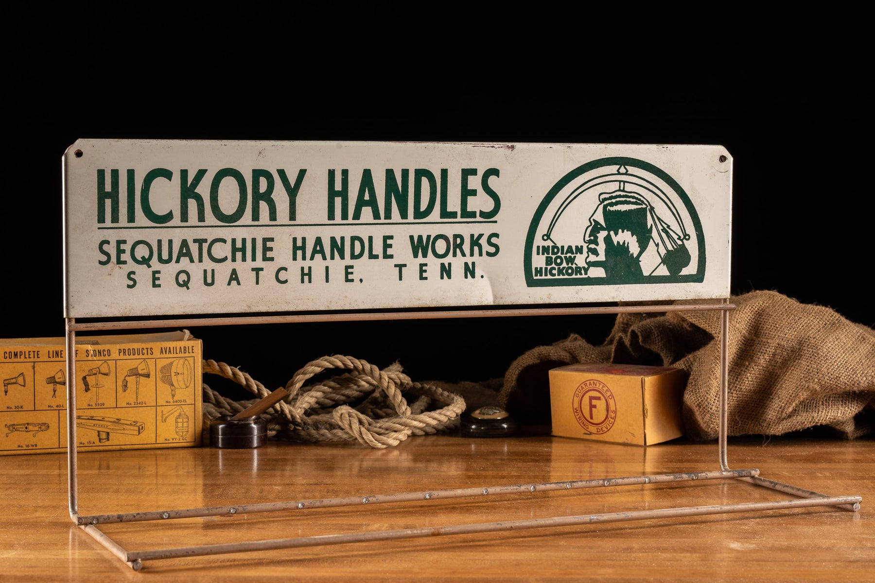 Retail Axe Display Rack Vintage Hickory Handles Axe Display Rack – Industrial Artifacts