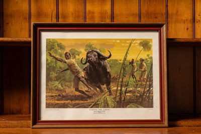 Remington Arms "Turning the Tables" Game Art Collection Framed Litho