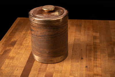 Vintage Wood Grain Humidor Canister