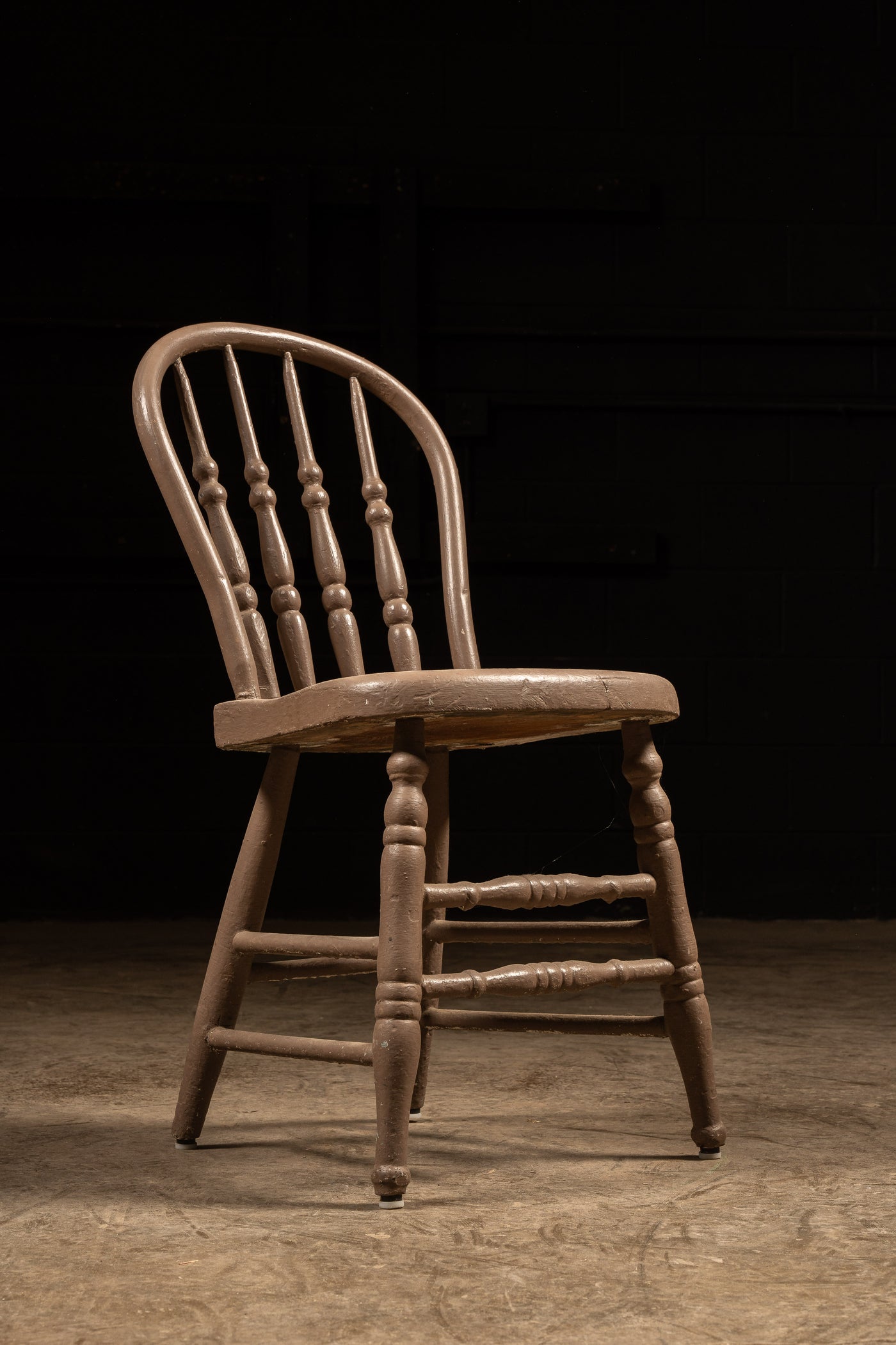 Antique Wooden Spindle Back Dining Chair