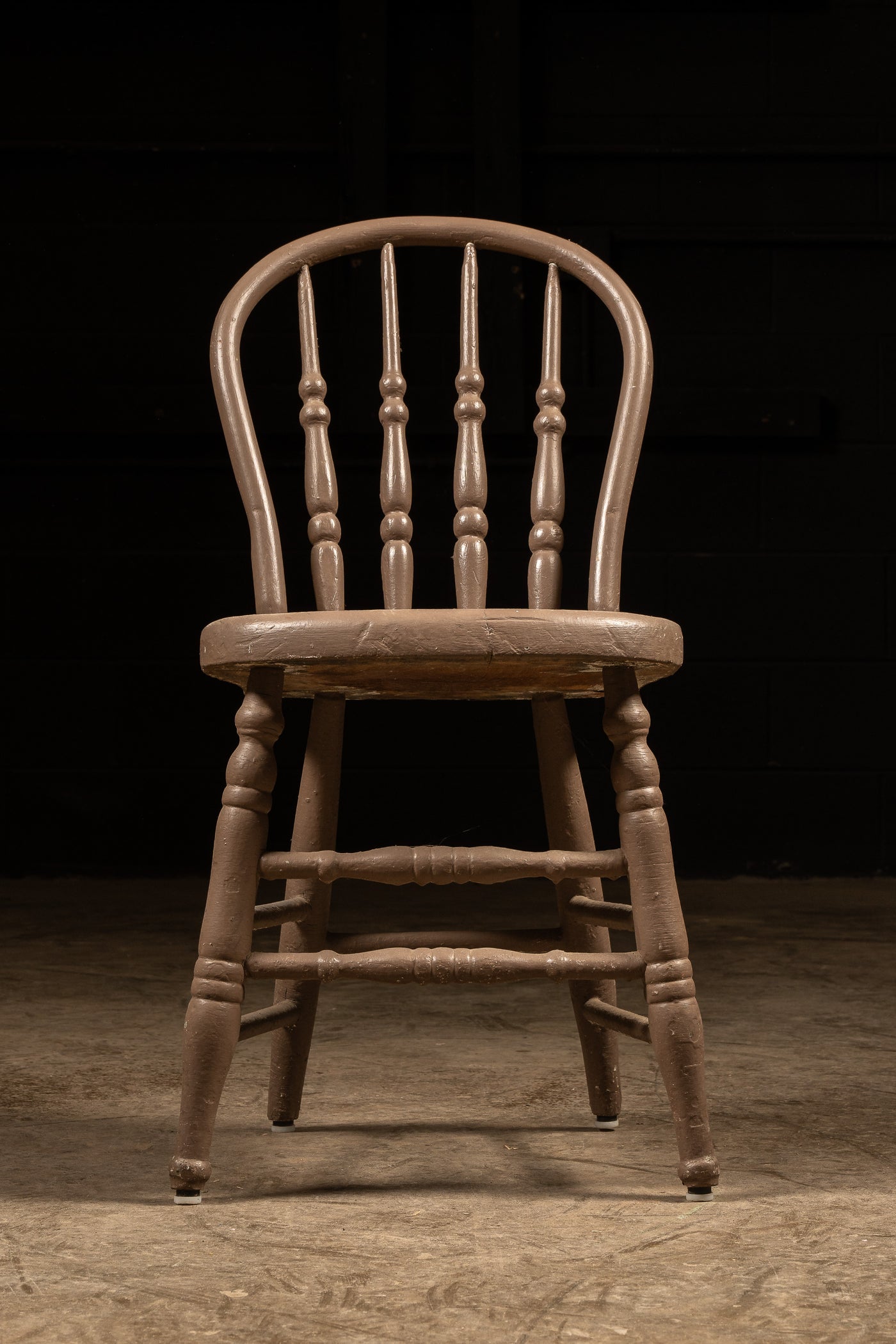 Antique Wooden Spindle Back Dining Chair