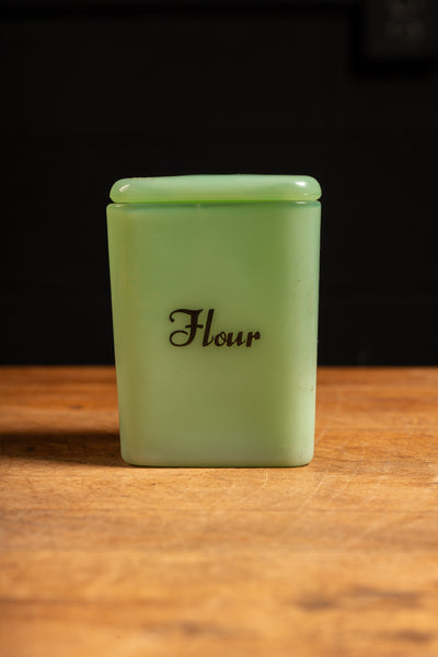 Vintage Jadeite Flour Pinch Jar