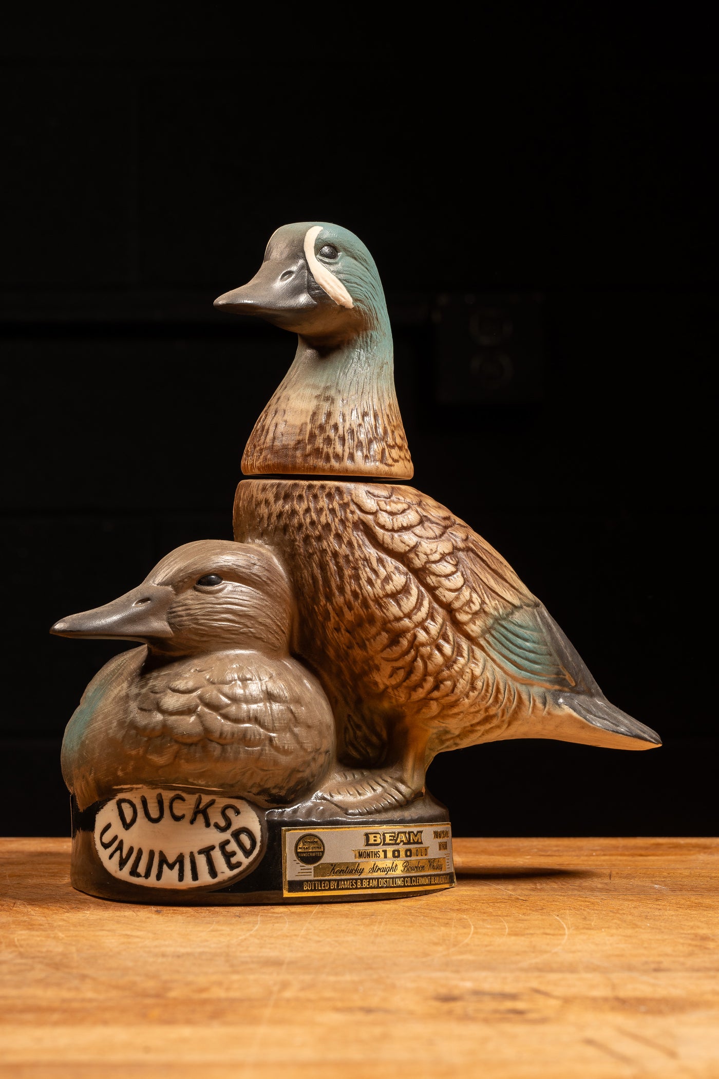 Vintage Ducks Unlimited Memorabilia Jim Beam Decanter