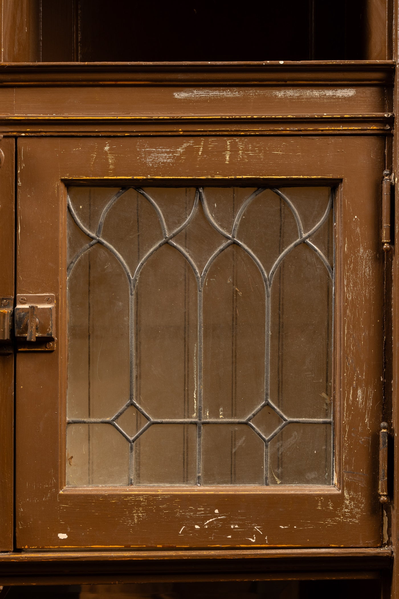 Early Rustic Painted Hutch