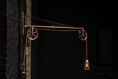 Early 20th Century Task Lamp on Dental Swing Arm