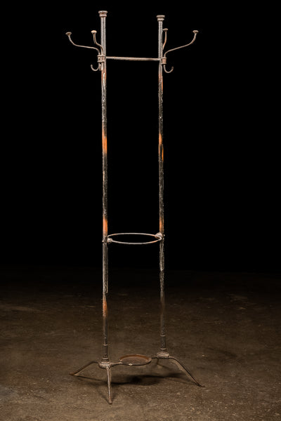 Antique Japanned Copper Coat Rack