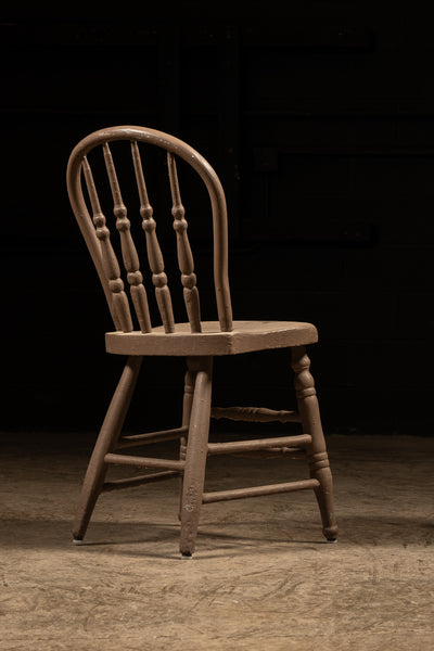 Antique Wooden Spindle Back Dining Chair