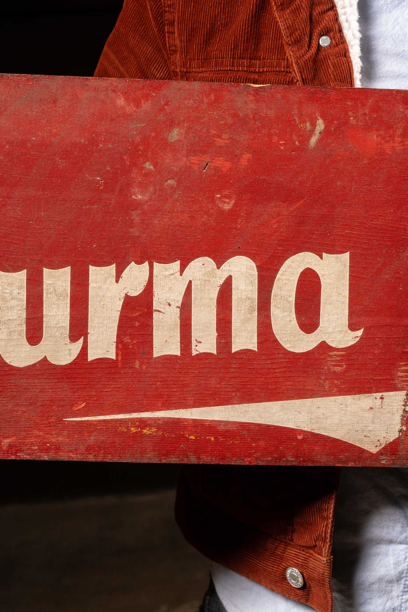 Antique Painted Burma Shave Sign