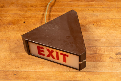 Vintage Lighted Theater Lobby Exit Sign