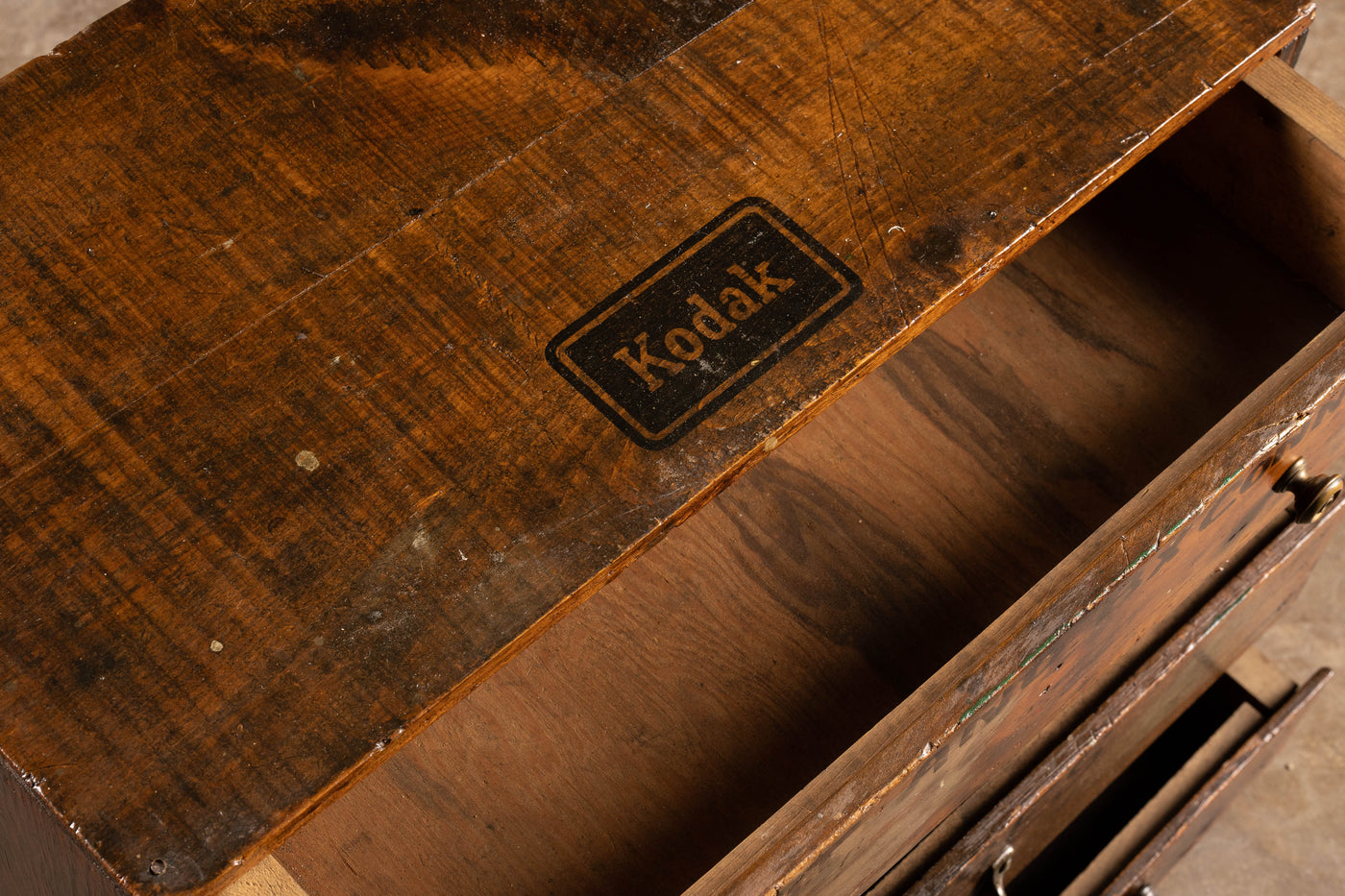 Vintage Reclaimed Kodak Crate Cabinet