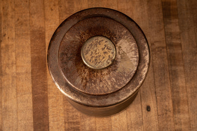 Vintage Wood Grain Humidor Canister