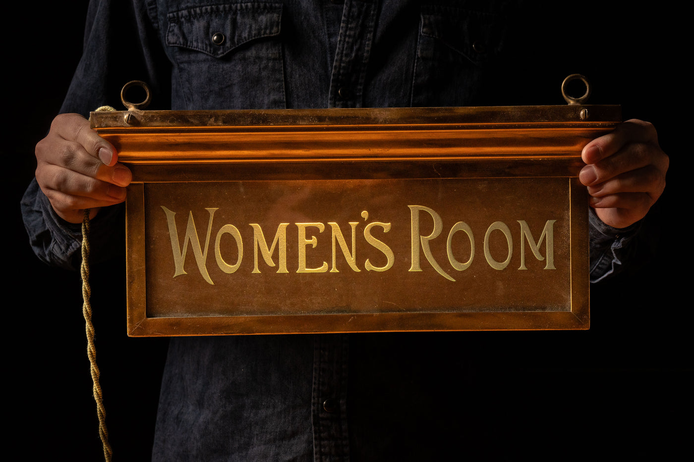 Early 20th Century Frink Polarlite Women's Room Sign