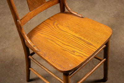 Set of Four Antique Oak Farmhouse Dining Chairs