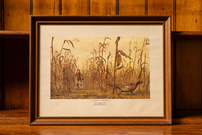 Remington Arms "Pheasant in Nebraska" Game Art Collection Framed Litho