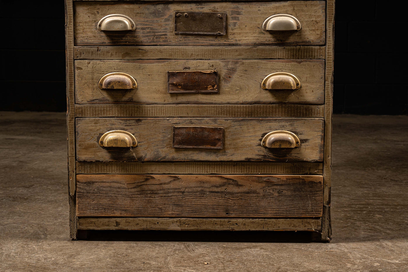 Early 20th Century American Industrial Multi-Drawer Cabinet