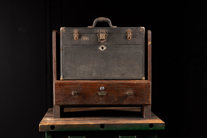 Early 20th Century Gerstner Tool Chest With Shelf and Key