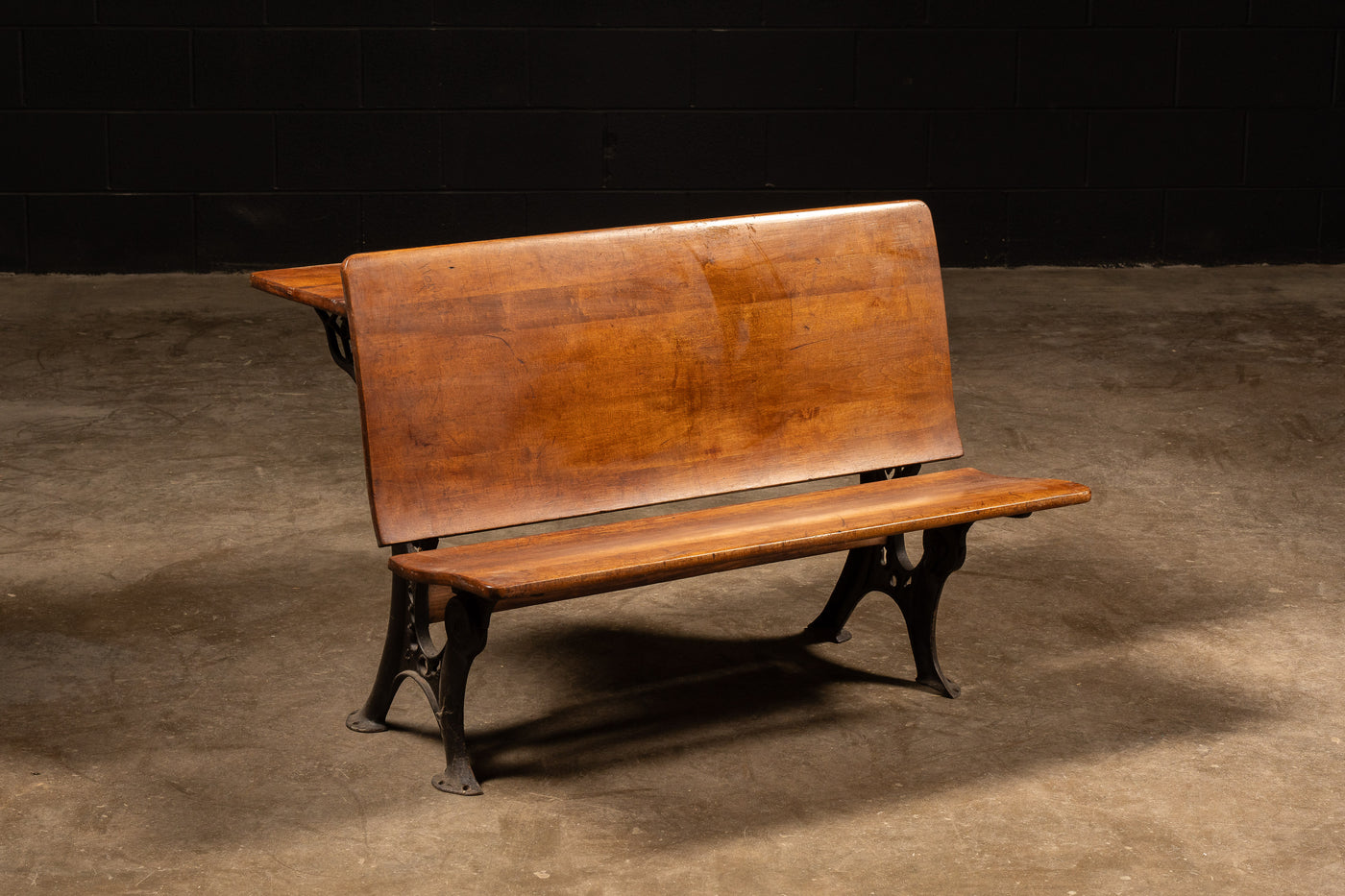 19th Century Andrews #4 Folding School Bench Desk