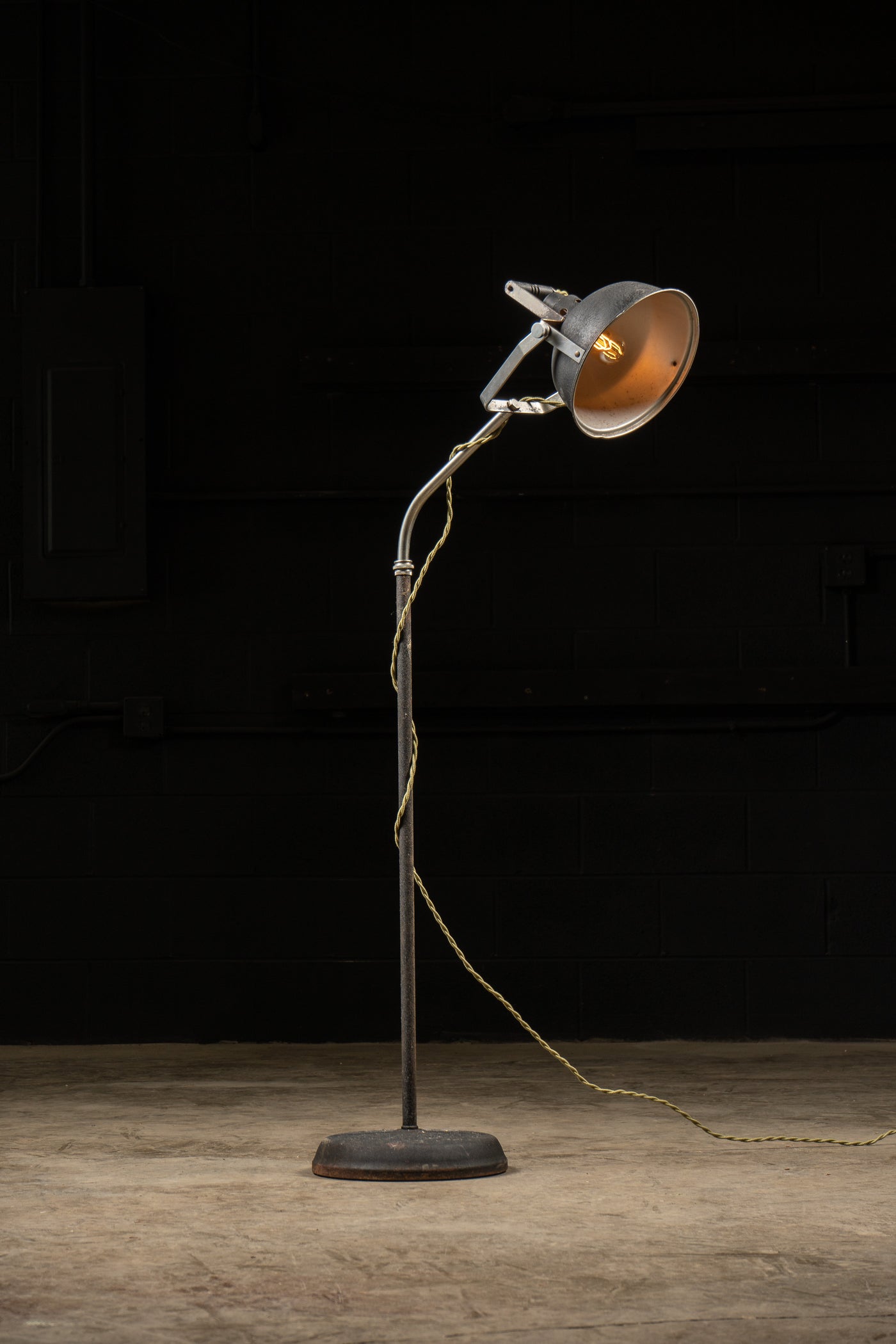 Vintage Adjustable Industrial Floor Lamp