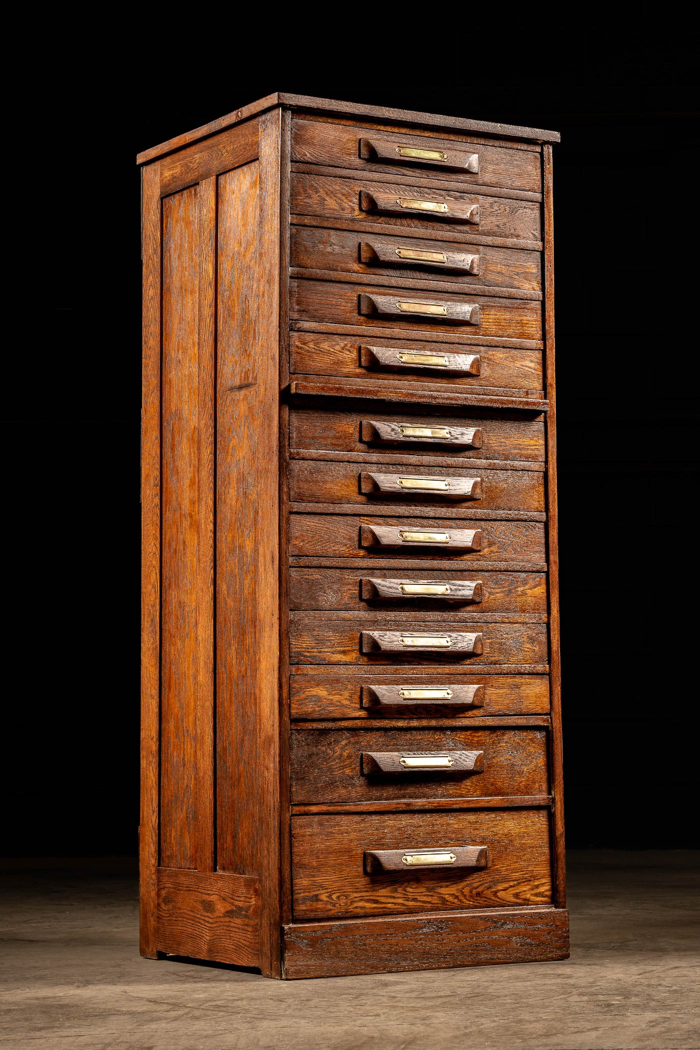 Antique Wooden Document Cabinet