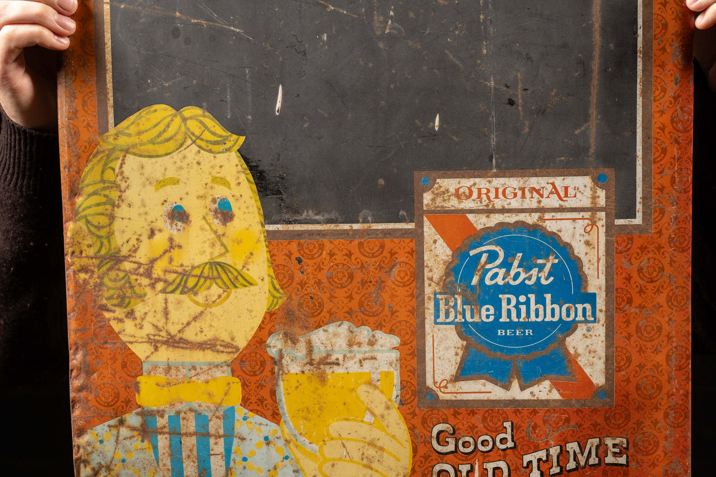 Vintage Tin Litho PBR Menu Board