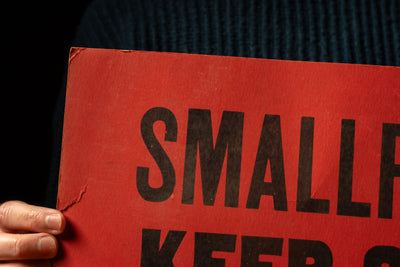 Vintage Smallpox Cardstock Warning Sign
