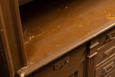 Early Rustic Painted Hutch