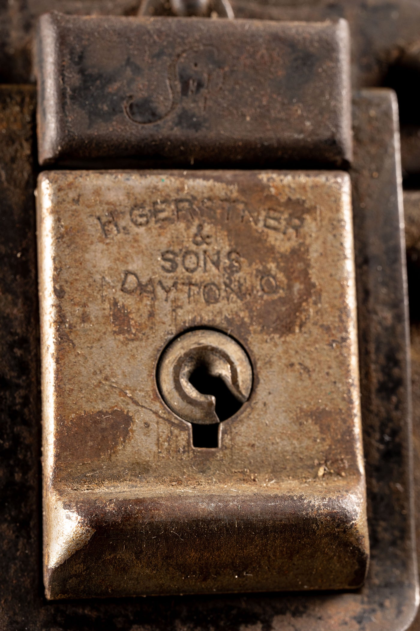 Early 20th Century Gerstner Tool Chest With Shelf and Key