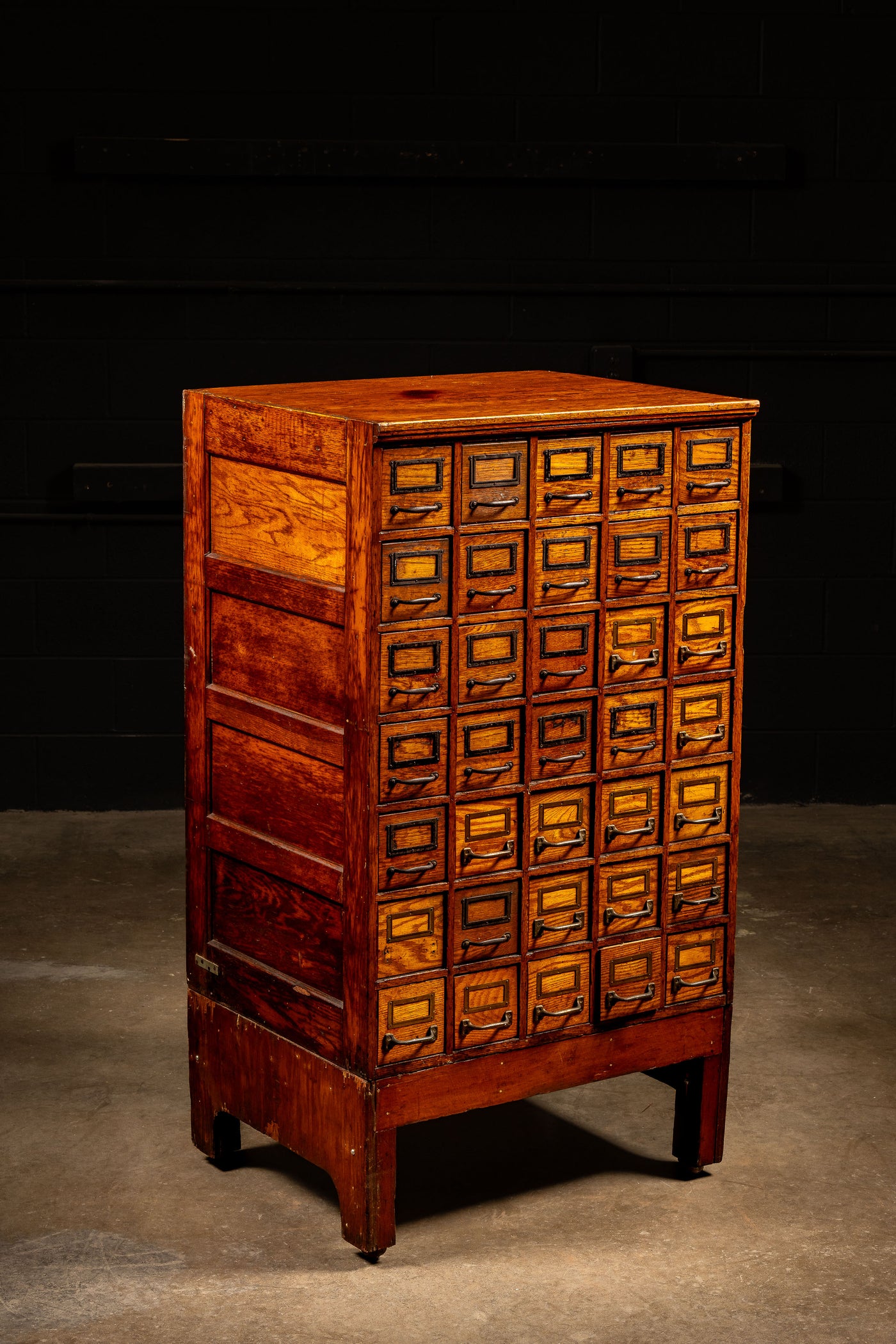 Antique 35-Drawer Card Catalog