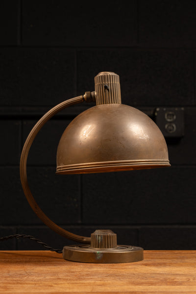 Antique Adjustable Brass Table Lamp