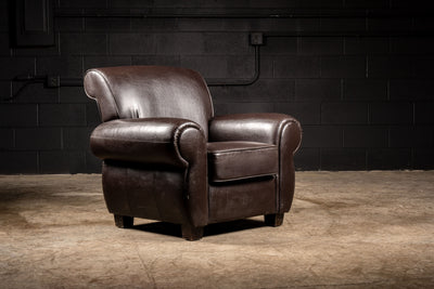 Contemporary Leather Club Chair