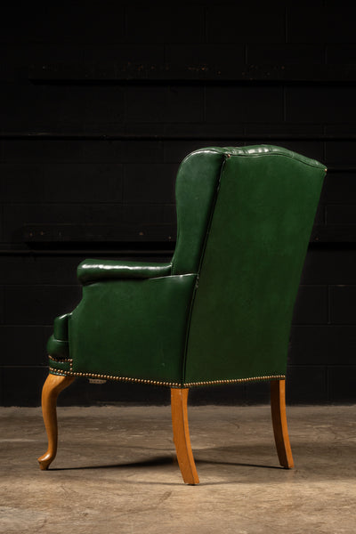 Vintage Tufted Wingback Armchair