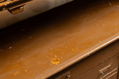 Early Rustic Painted Hutch