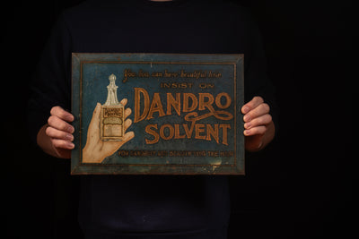 Early 20th Century Dandro Solvent TOC Sign