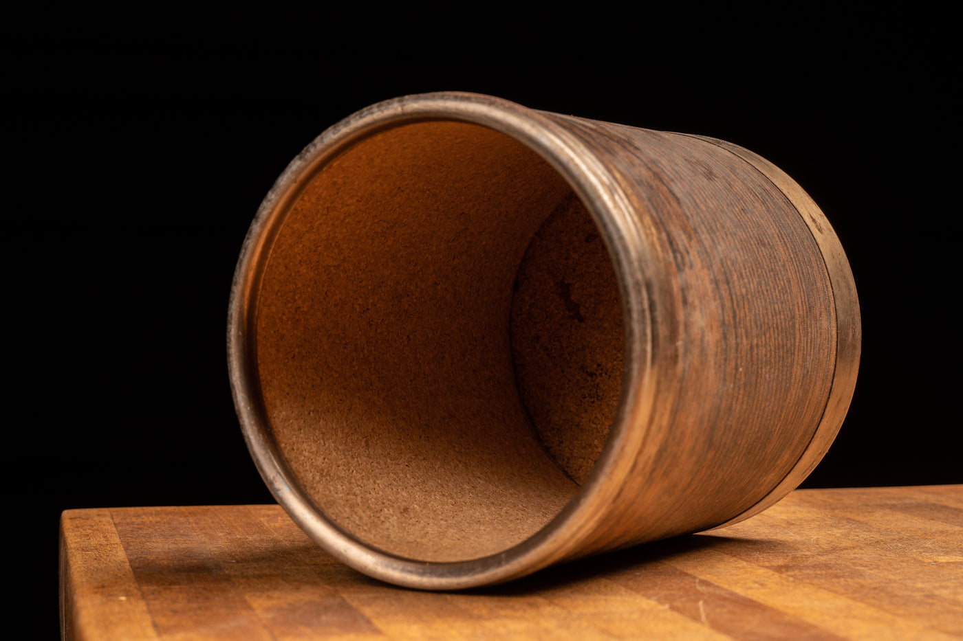 Vintage Wood Grain Humidor Canister