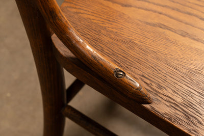 Set of Four Antique Oak Farmhouse Dining Chairs