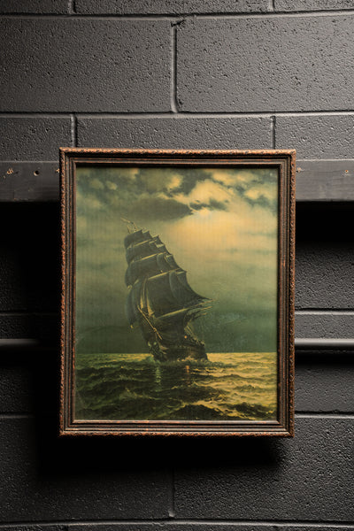 Vintage "Old Ironsides" Litho Print