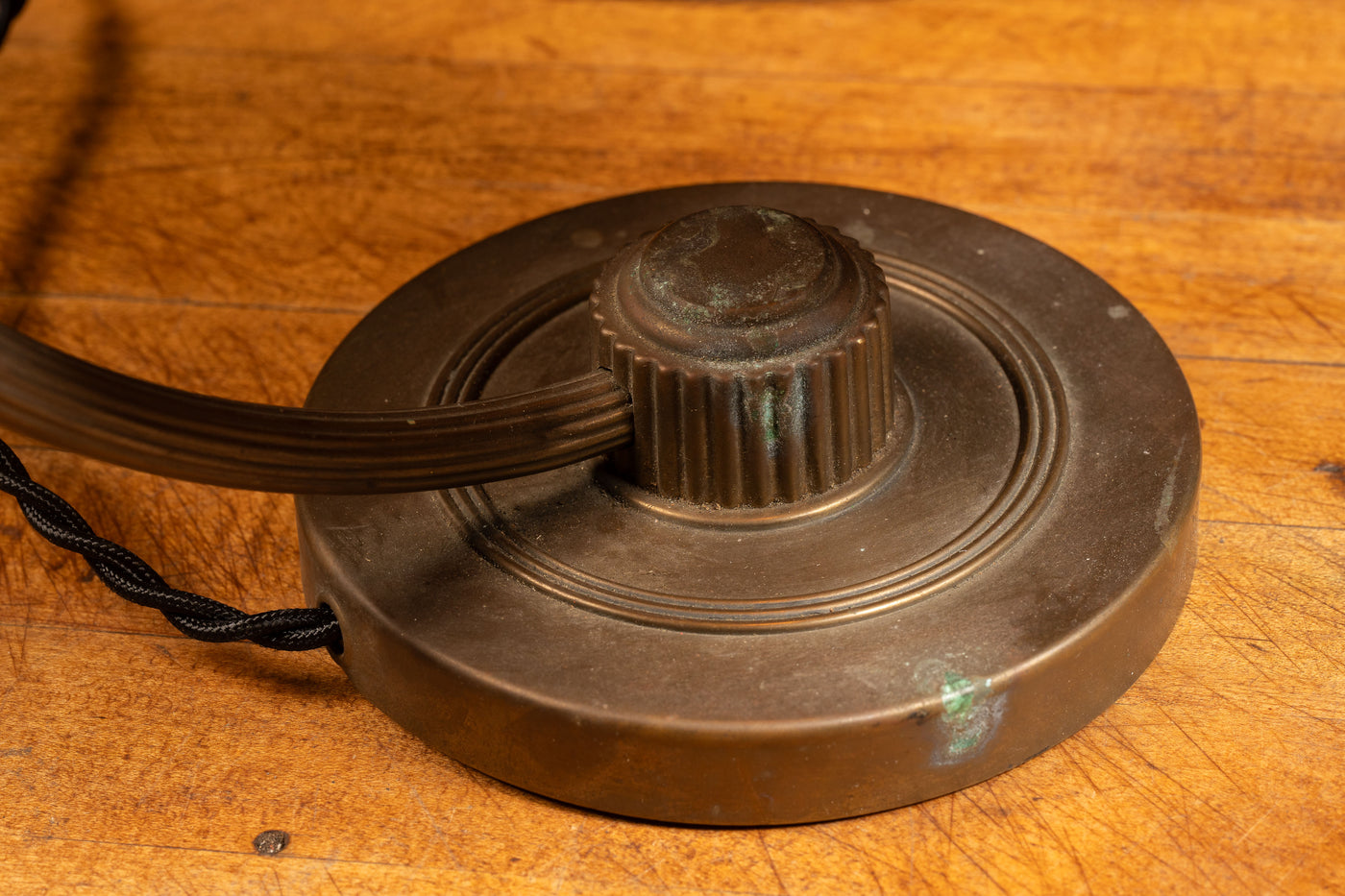 Antique Adjustable Brass Table Lamp