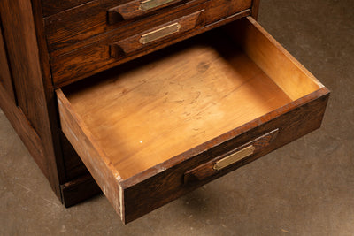 Antique Wooden Document Cabinet