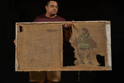 c. 1960s North Country Potatoes Burlap Bag