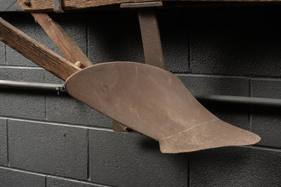 Primitive Plow With Wall Mounting Brackets