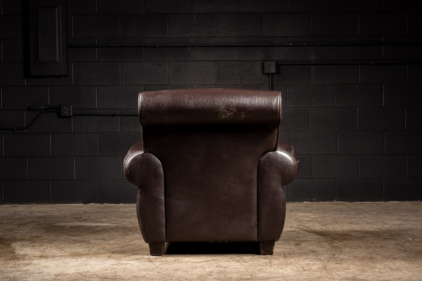 Contemporary Leather Club Chair